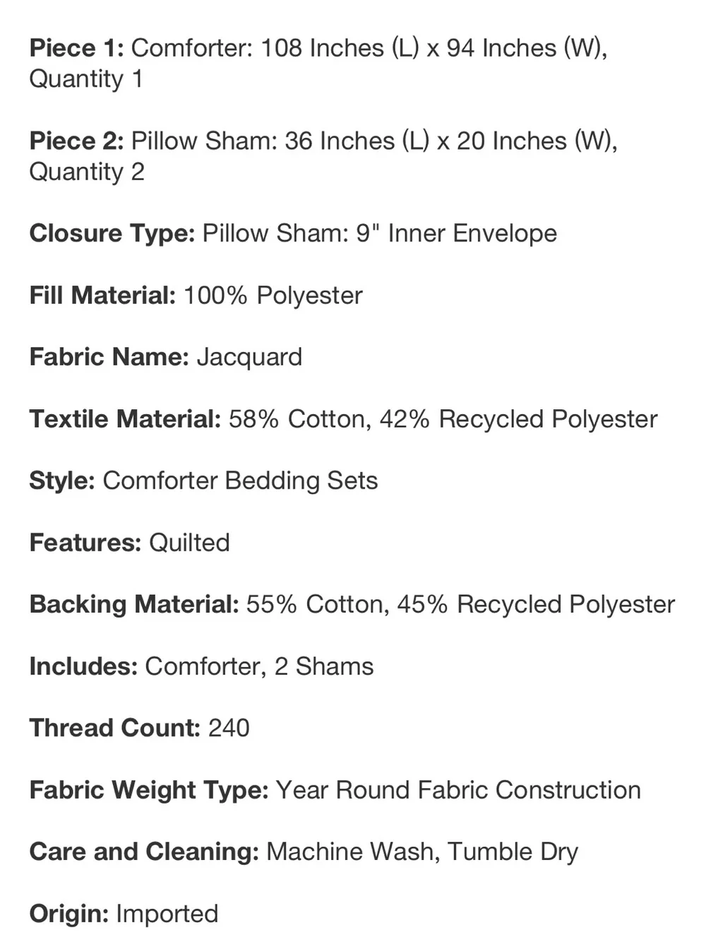 Threshold King Luxe Jaquard Light Teal Comforter & Sham Set